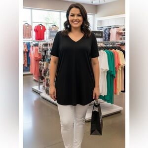 Torrid Black Classic Fit ❤️BNWOT❤️Short Sleeve Shirt